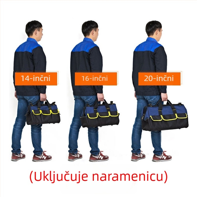 Torba za alat – prijenosna preko ramena i crossbody, Oxford plat, nosivost: 11, za nošenje i organiziranje alata