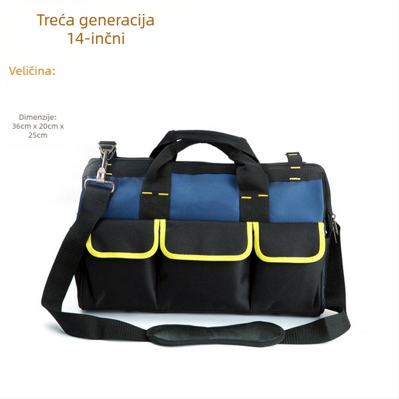 Torba za alat – prijenosna preko ramena i crossbody, Oxford plat, nosivost: 11, za nošenje i organiziranje alata