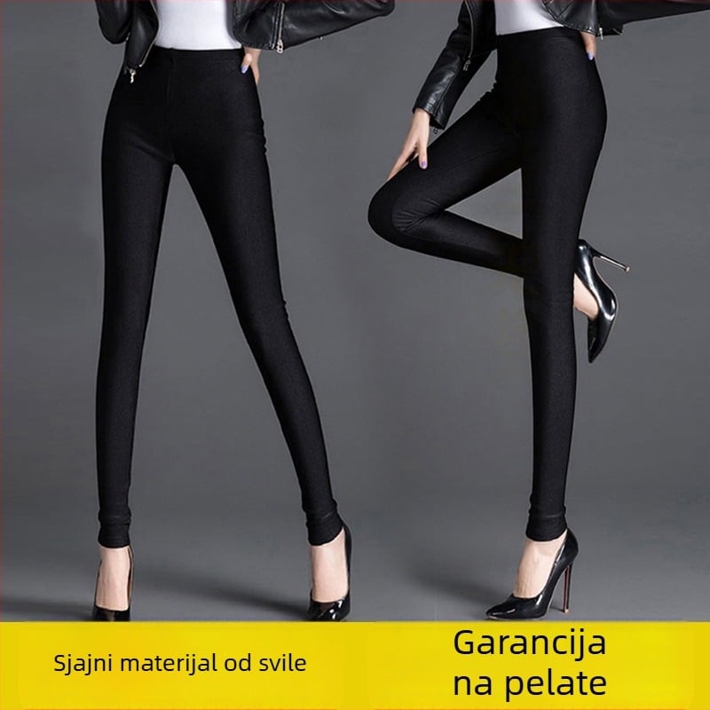 Leggings (ciljni modeli/leggingsi) – visok pojas, uski kroj, duljina 9/10, tanko tkivo