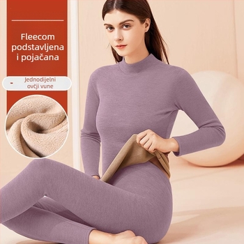 Ženski termalni set s flisom, visokim ovratnikom i hlače