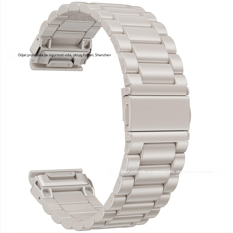 Nehrđajući čelični kaiš za Garmin Fenix5/6/7/8 47 mm, Fenix8 trodjelni lančani kaiš