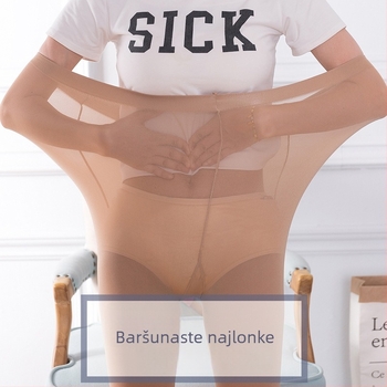 Dream Rhyme 120D baršunaste tajice s Watermelon Gusset – plus veličina, oblikovanje tijela, podizanje bokova, srednja debljina
