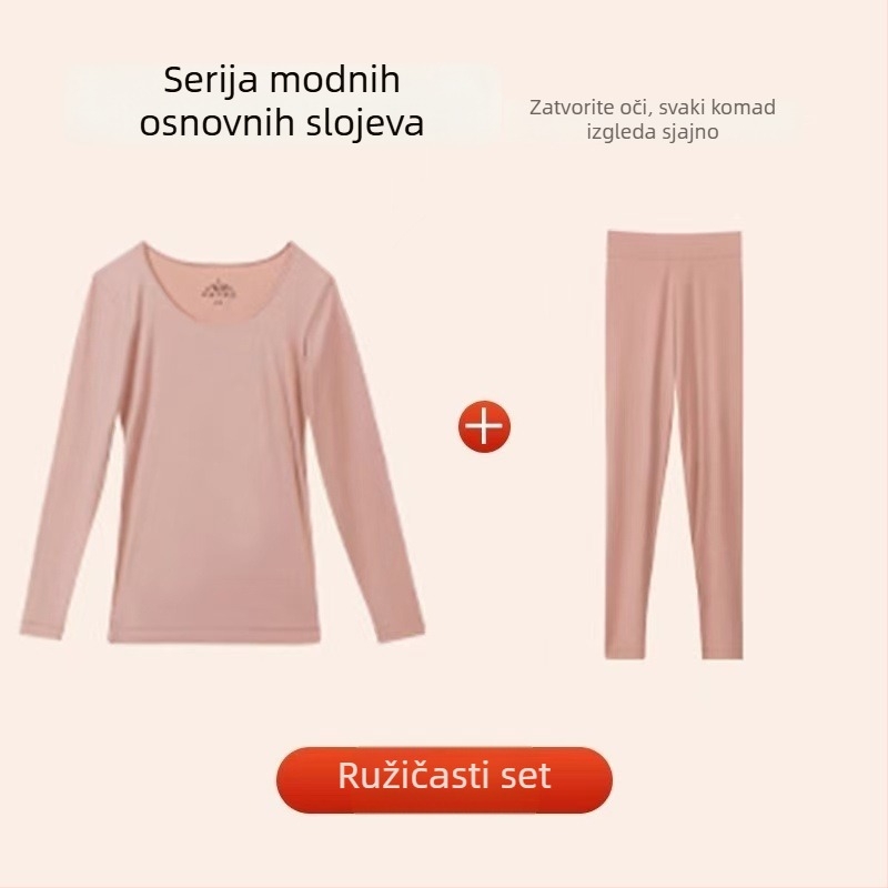 7A hijaluronska kiselina – lagani toplinski set donjeg i gornjeg rublja za žene, ultra-tanki bazni sloj, udoban i hidratantan, visoka elastičnost, jesenski komad odjeće