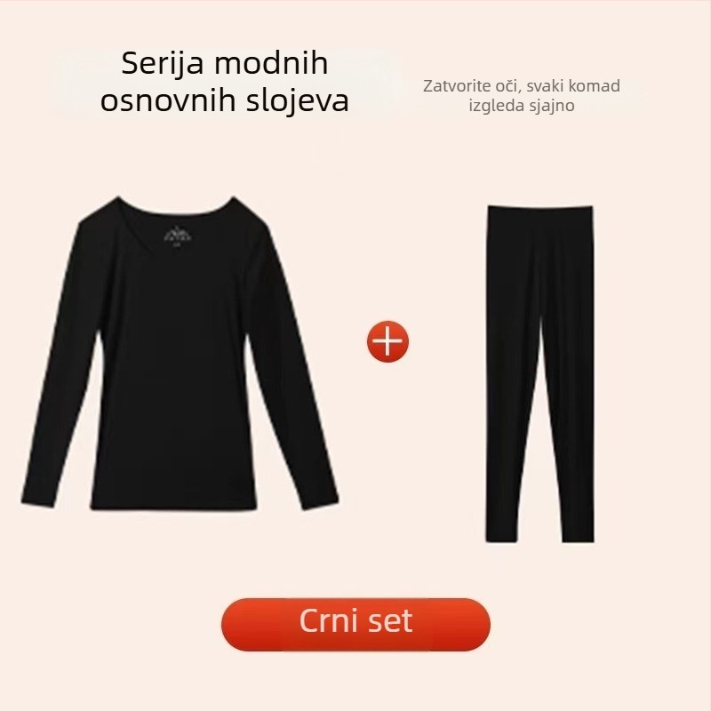 7A hijaluronska kiselina – lagani toplinski set donjeg i gornjeg rublja za žene, ultra-tanki bazni sloj, udoban i hidratantan, visoka elastičnost, jesenski komad odjeće