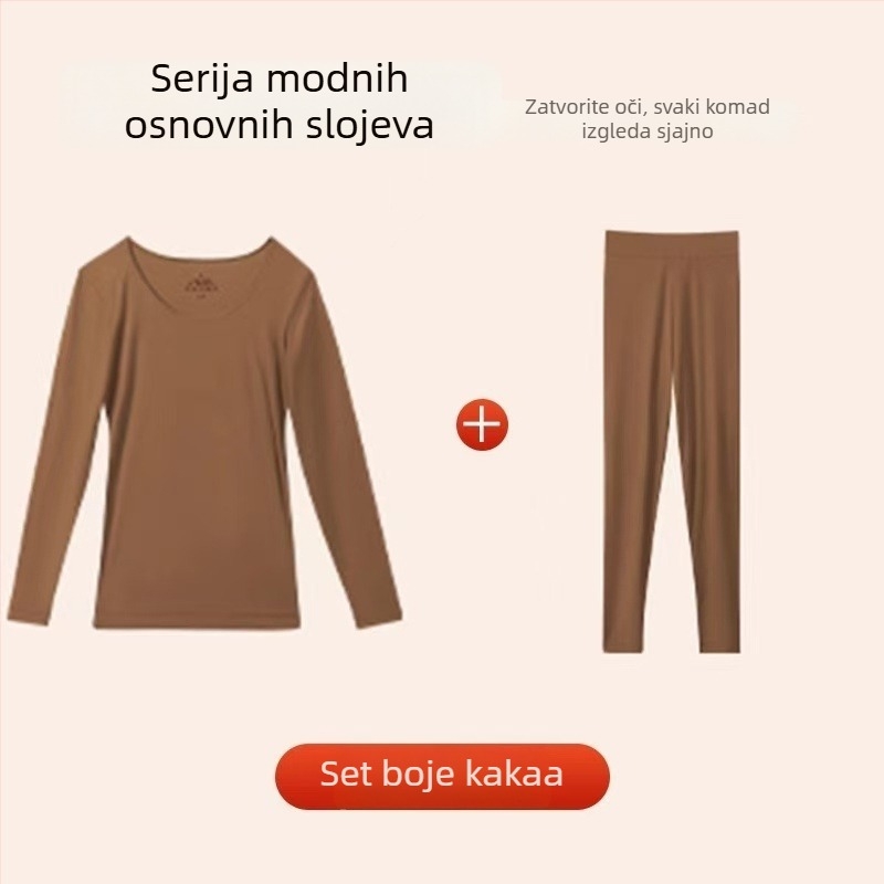 7A hijaluronska kiselina – lagani toplinski set donjeg i gornjeg rublja za žene, ultra-tanki bazni sloj, udoban i hidratantan, visoka elastičnost, jesenski komad odjeće