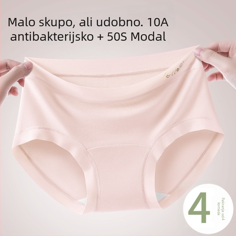 Modal ženske donje rublje srednjeg kroja bez šavova, antibakterijske zaštite, produžena pamuk naboj, podstava od pamuka, velike veličine