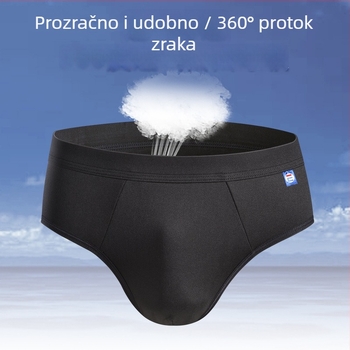 Muške gaćice Milk Silk | Antibakterijske i prozračne | Oblikovanje tijela i kontrola trbuha | Srednja visina struka