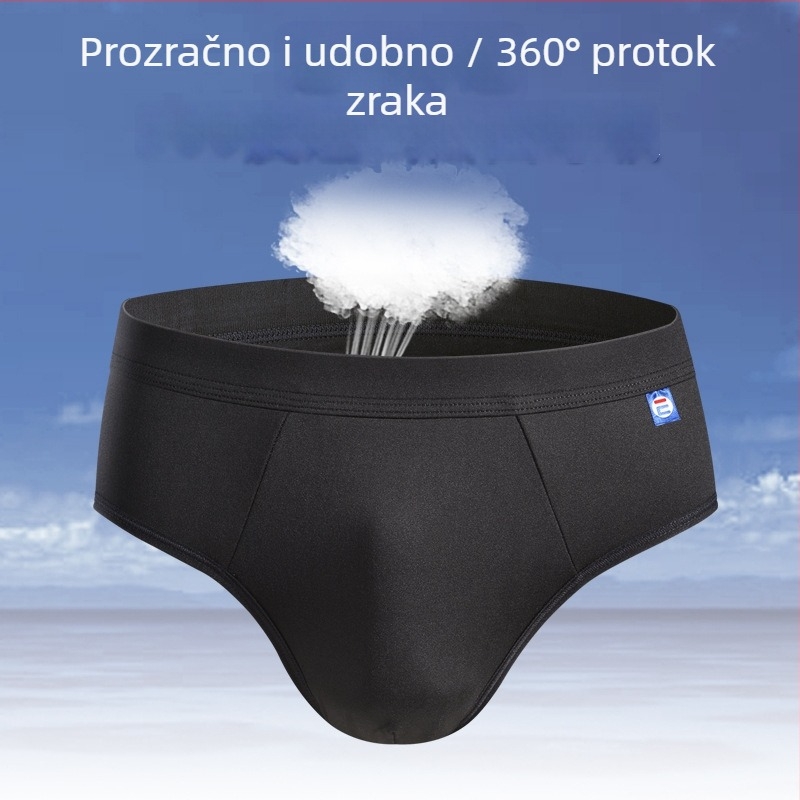 Muške gaćice Milk Silk | Antibakterijske i prozračne | Oblikovanje tijela i kontrola trbuha | Srednja visina struka