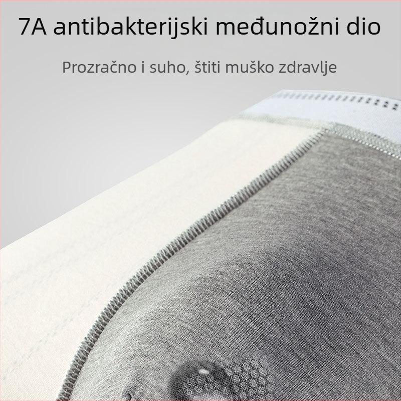Muške pamučne gaćice s antibakterijskim učinkom, prozračne i brzo se suše, uzorak prugasti ili karirani