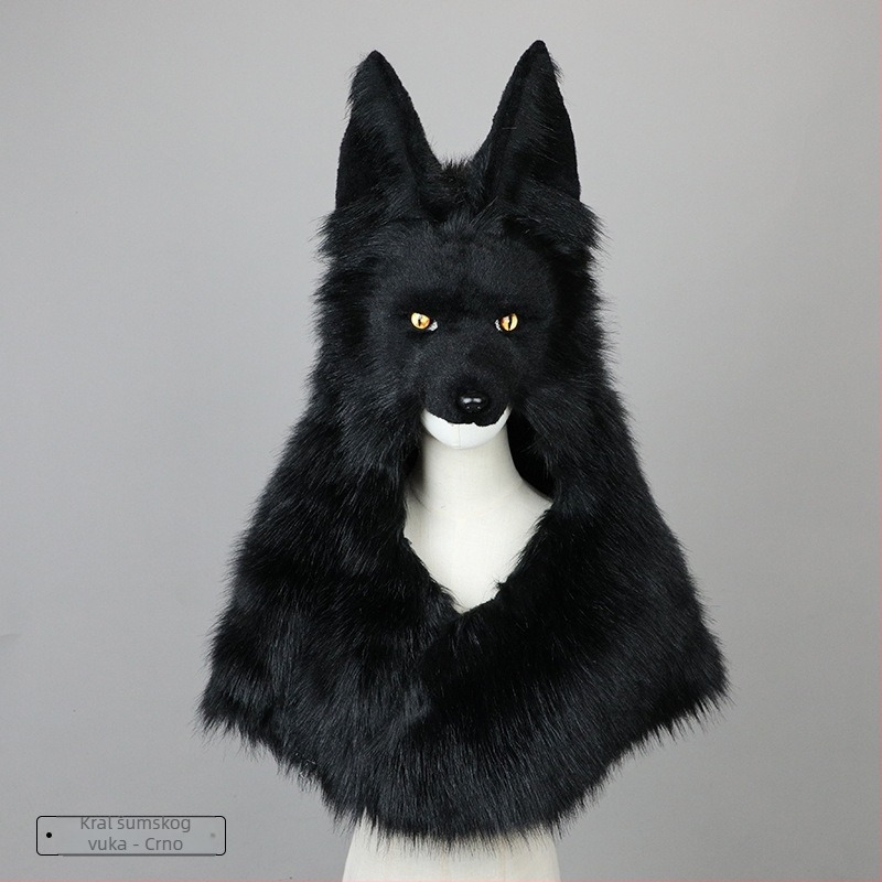 Fursuit u japanskom stilu za caninu: maska za glavu, šape i rep – kostim polu-tijela, odrasli, proljeće 2025