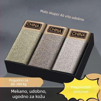 Muške bokserice jednofarbne, udobne i prozračne, srednjeg struka