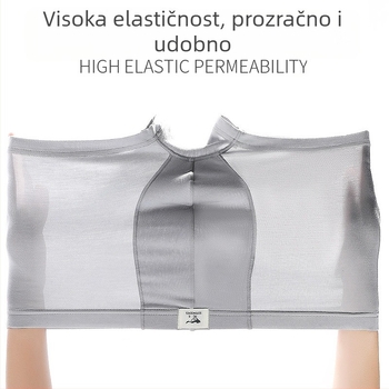 Muške bokserice, viskozna, srednje visine struka, prozračne, pletene, modalna podstava prepona