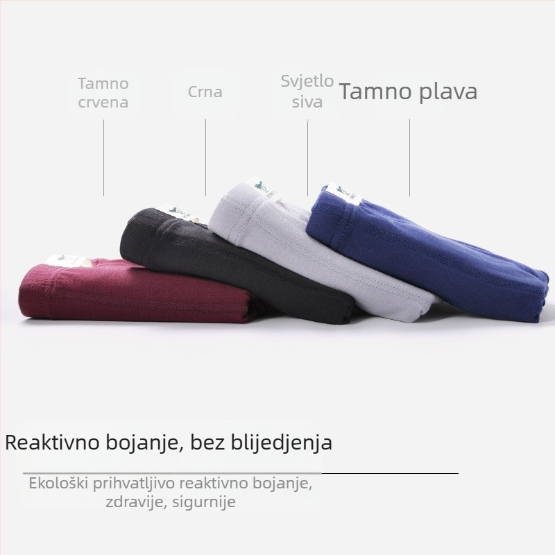 Muške bokserice, viskozna, srednje visine struka, prozračne, pletene, modalna podstava prepona