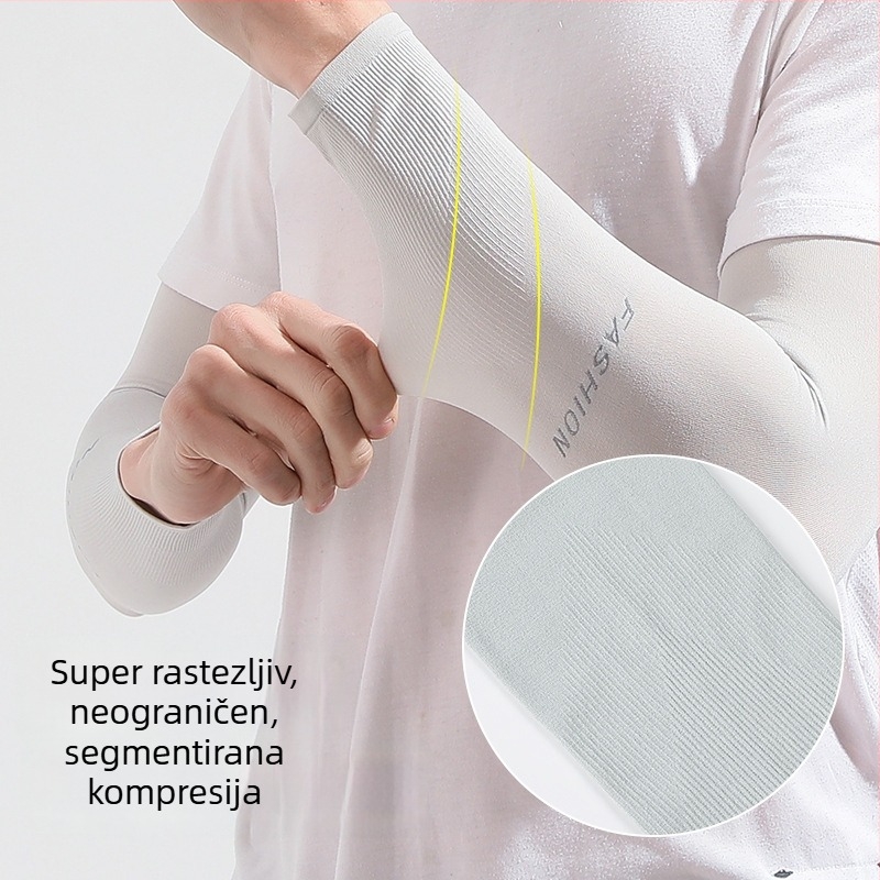 Rukavne za biciklizam s UV zaštitom - bez šavova, prozračne, Nylon 81–95%, visoka elastičnost, Ice Silk