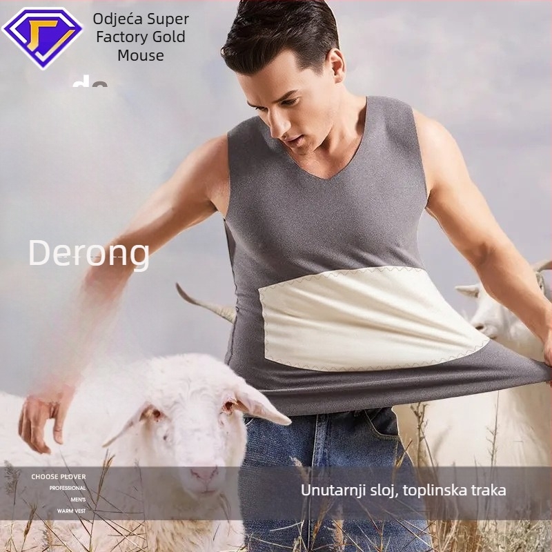 Unisex termo prsluk s flis podstavom, debelim materijalom i našivkom – poliestersko vlakno