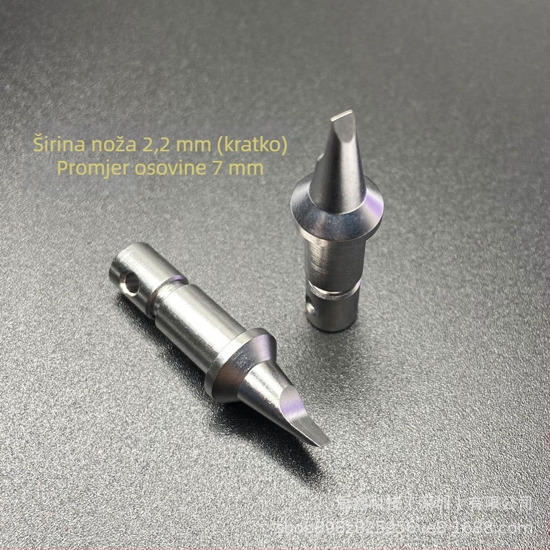 Set alata za otvaranje stražnjeg poklopca sata, pribor za nože glave, visokouglji čelični, 1000 komada, veličine 5,5 mm, 4,0 mm, 2,2 mm duga, 2,2 mm kratka; kompatibilno s 07115 donjim strojem