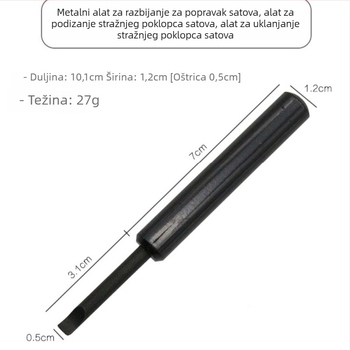Metalni Pry Knife za popravak satova - alat za otvaranje stražnjeg kućišta sata