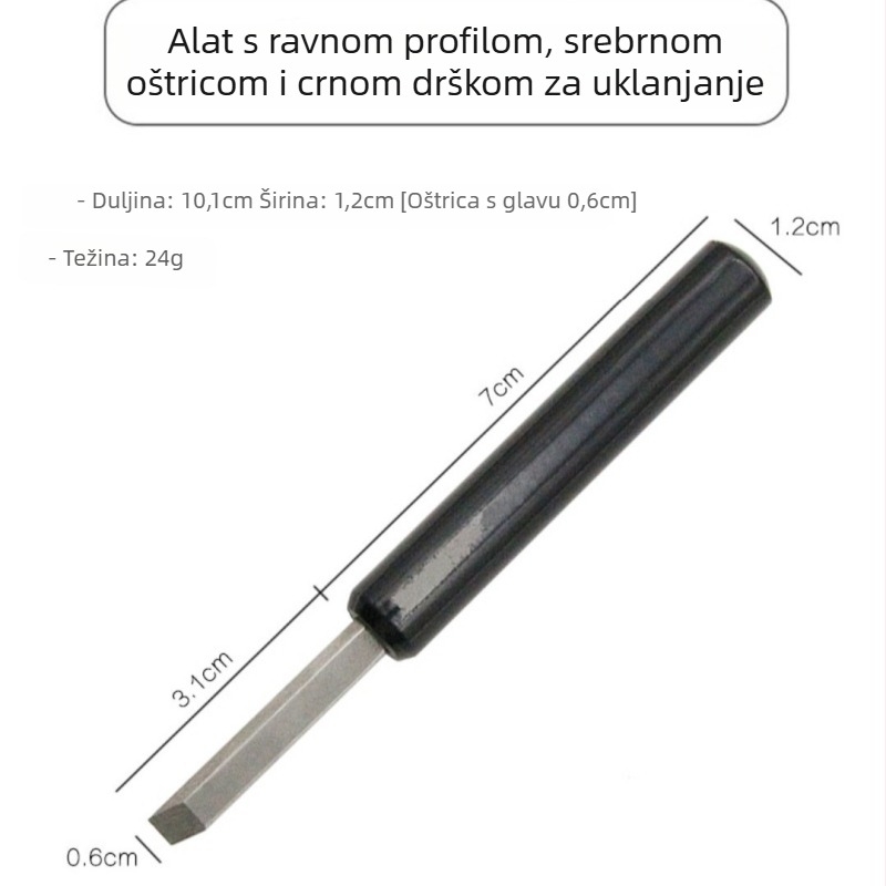 Metalni Pry Knife za popravak satova - alat za otvaranje stražnjeg kućišta sata