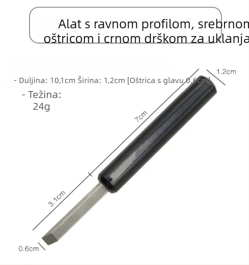 Metalni Pry Knife za popravak satova - alat za otvaranje stražnjeg kućišta sata