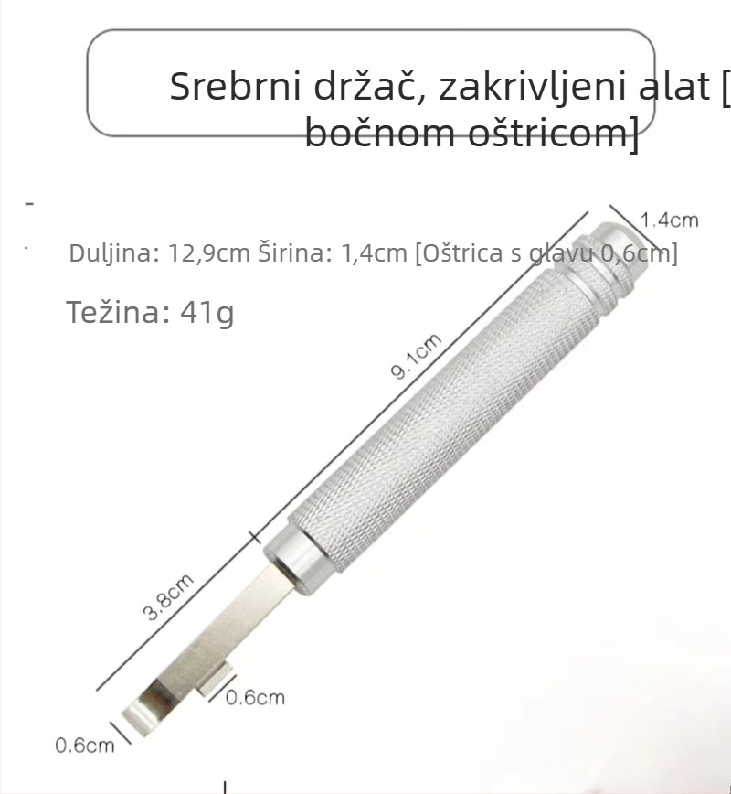 Metalni Pry Knife za popravak satova - alat za otvaranje stražnjeg kućišta sata