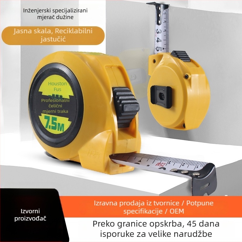 Soxton automatski zaključavajuća čelična mjeračka traka – teška konstrukcija, debela traka, za kućnu stolariju