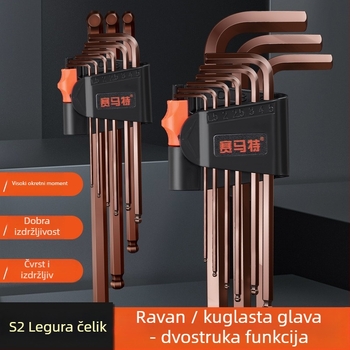 Allen ključ – unutarnji šesterokutni ključ, S2 alatna čelična, Mongolian brend