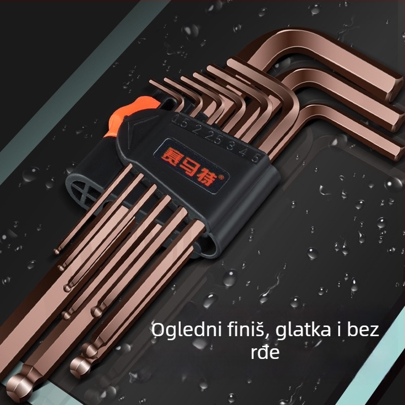 Allen ključ – unutarnji šesterokutni ključ, S2 alatna čelična, Mongolian brend