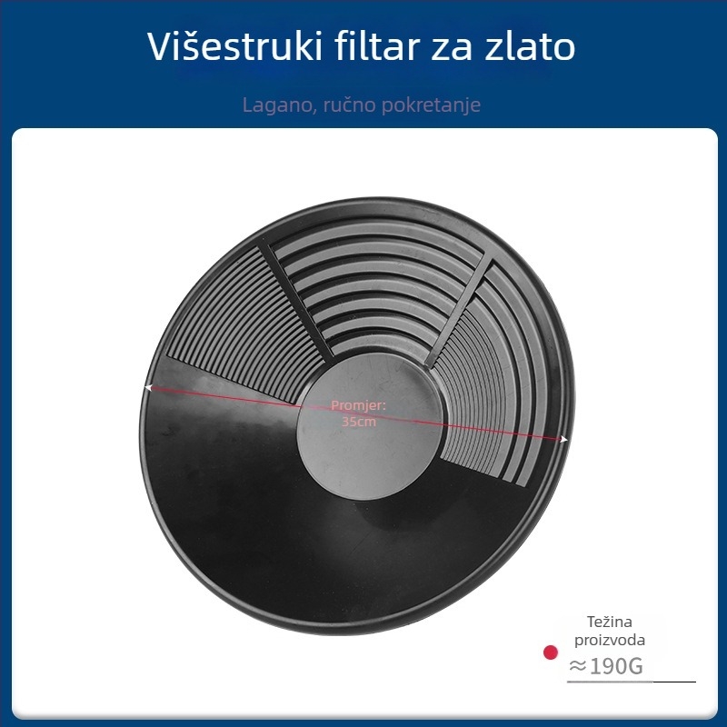 Prenosni lonac za traženje zlata - sito za ispiranje zlata