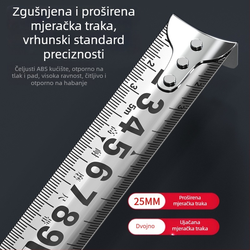 Magnetska mjeračka traka od nehrđajućeg čelika — Otporna na padove, Preciznost, Vrhunska kvaliteta, Ekstra debela