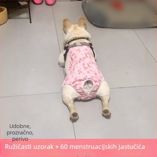 Fiziološke hlačice za žene pse - svilen vanjski sloj, podstava od zecje dlake, srednji pojas, fiziološka funkcija