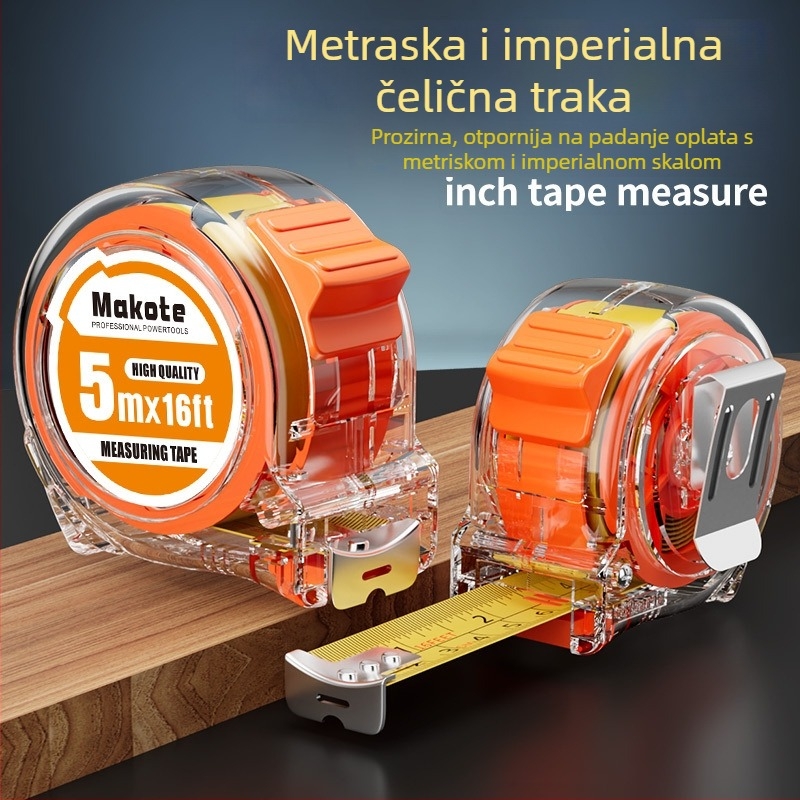 Gold Kangaroo čelična mjerni traka, debela, precizna i izdržljiva, s prilagođenim logotipom i oznakama rasporeda na traci