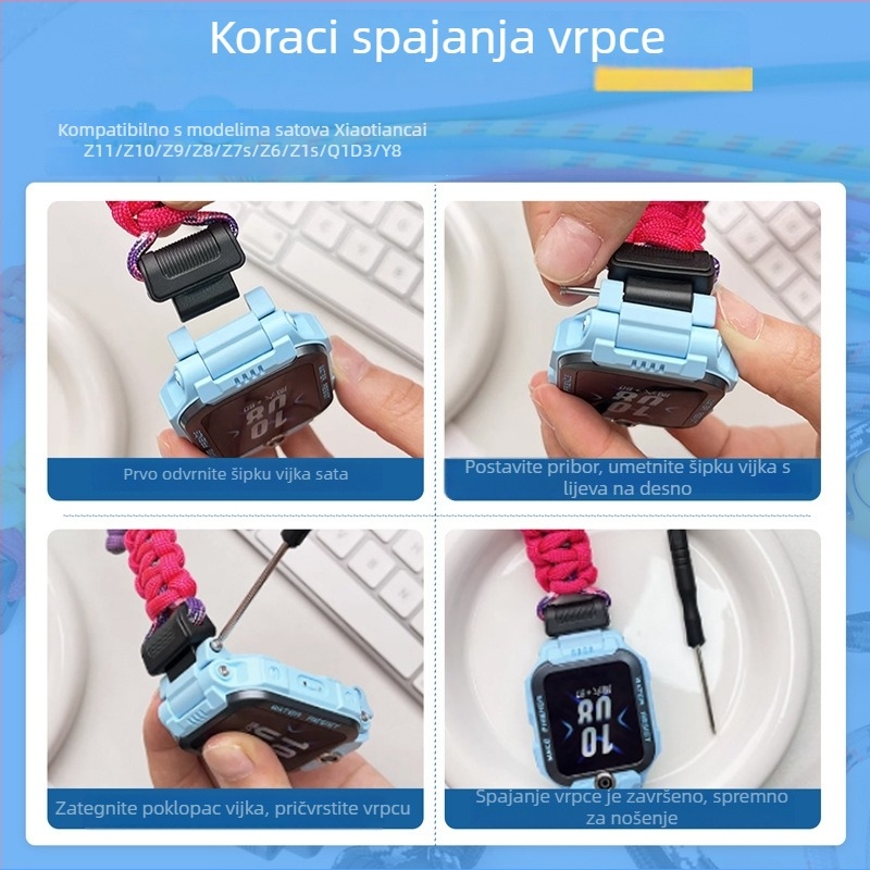 Najlon traka za vrat za satove Little Genius Z10/Z9/Z8A/Z6Pro, Z7 i Z11
