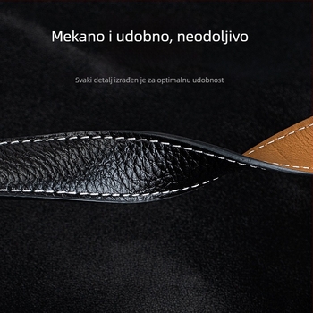 Kožna narukvica s lychee uzorkom za Huawei GT3 Pro i satove Watch 2/4/5/6, magnetska kopča, muški minimalistički stil