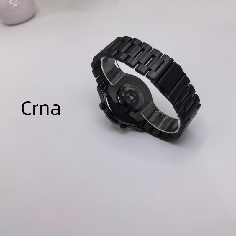 Nerđajući čelični remen za sat s dizajnom od tri perlice, kompatibilan s Apple Watch S10 i Huawei GT5, širina 20/22 mm