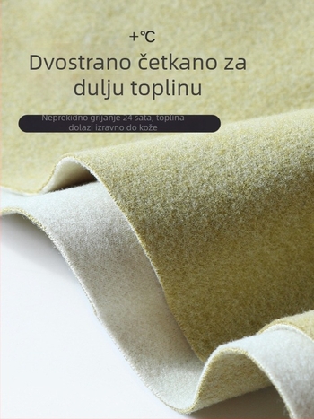 Majčinski set termalnog donjeg rublja s velurom, srednje visok vrat, flis unutrašnjost, jesenski top i hlače za dojenje i poslijeporođaj