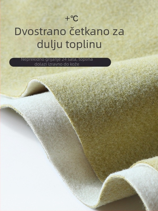 Majčinski set termalnog donjeg rublja s velurom, srednje visok vrat, flis unutrašnjost, jesenski top i hlače za dojenje i poslijeporođaj