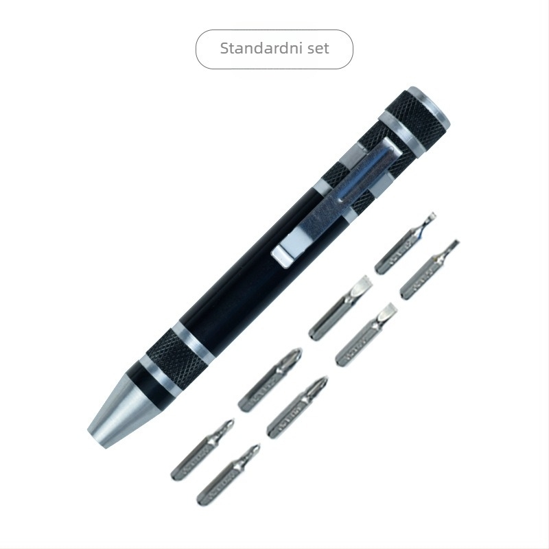 YICEN Metalna ručna višefunkcionalna odvijač-olovka s magnetskom glavom, Cr-V materijal, neizoliran, težina 0.035 kg