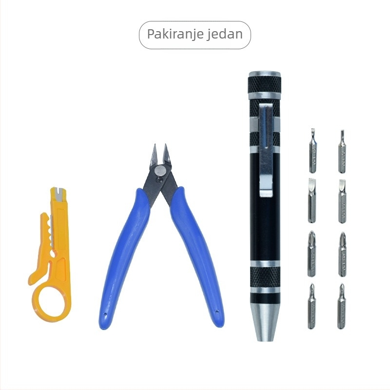 YICEN Metalna ručna višefunkcionalna odvijač-olovka s magnetskom glavom, Cr-V materijal, neizoliran, težina 0.035 kg
