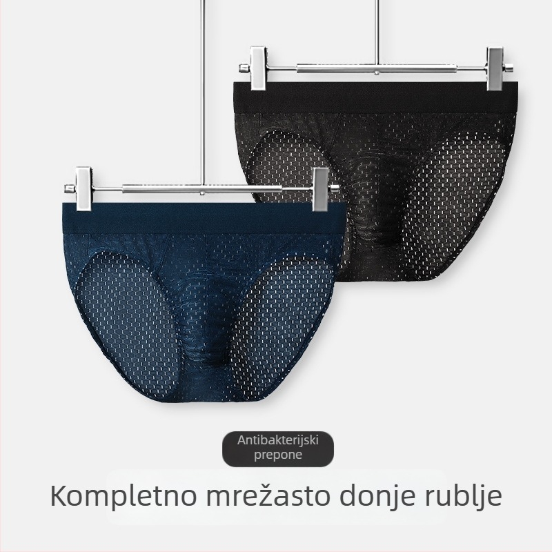 Muške gaćice, srednji pojas, U-oblik džepa, brzo sušenje, pleteni poliester 80-90%, podstava od viskoze 95-100%