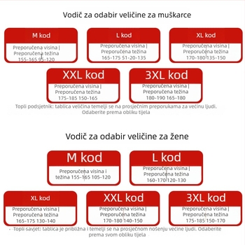 Unisex termalni donji rublji komplet: 95–100% pamuk, fleece podstava, debljina 251–300 g/m², dvostruki sloj, dugi rukavi gornji dio i hlače, okrugli ovratnik