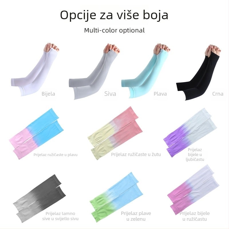 Novi Ice Silk rukav za podlakticu s prilagođenim logotipom, za vanjsku upotrebu, prozračna UV zaštita za timske sportove