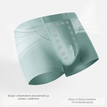 Muške bokserice od Lyocell-pamuka, antibakterijske, prozračne, s podlogom od viskoze