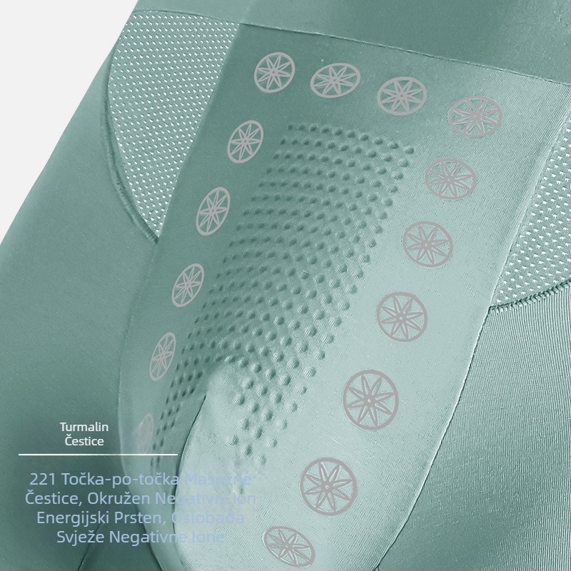 Muške bokserice od Lyocell-pamuka, antibakterijske, prozračne, s podlogom od viskoze