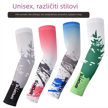 Rukavi za zaštitu od sunca, Unisex, gradijentni ispis, poliester Ice Silk
