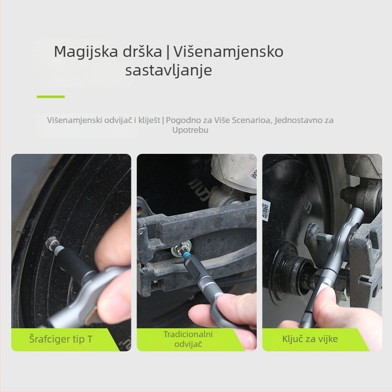24-in-1 multifunkcionalni magnetni set odvijača, industrijske razine alat za popravak, S2 legirani alat od čelika, težina 0.8