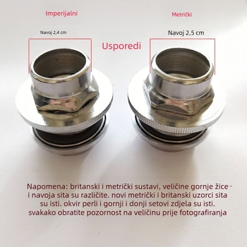 Pet ili sedam zdjela set za bicikl, prednja vilica, imperialne/metričke dimenzije