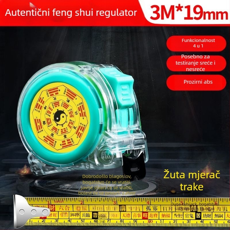 Feng Shui mjerenje traka s fluorescencijom, debela i otporna na habanje, precizna skala