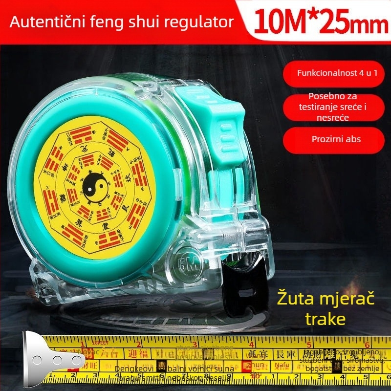 Feng Shui mjerenje traka s fluorescencijom, debela i otporna na habanje, precizna skala