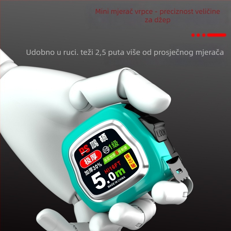 Pengshuo mjeraća traka – debela i tvrdo kaljena metalna traka za kućnu upotrebu, otpornost na pad, otporna na habanje