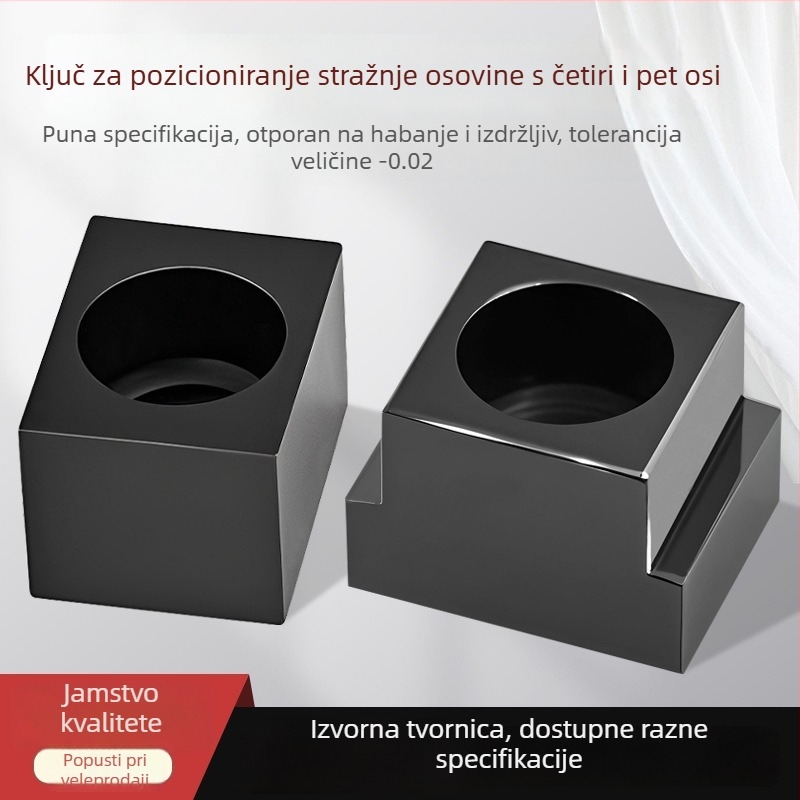 Blok za pozicioniranje za četiri i pet osi s tolerancijom -0,01 za CNC indeksnu glavu